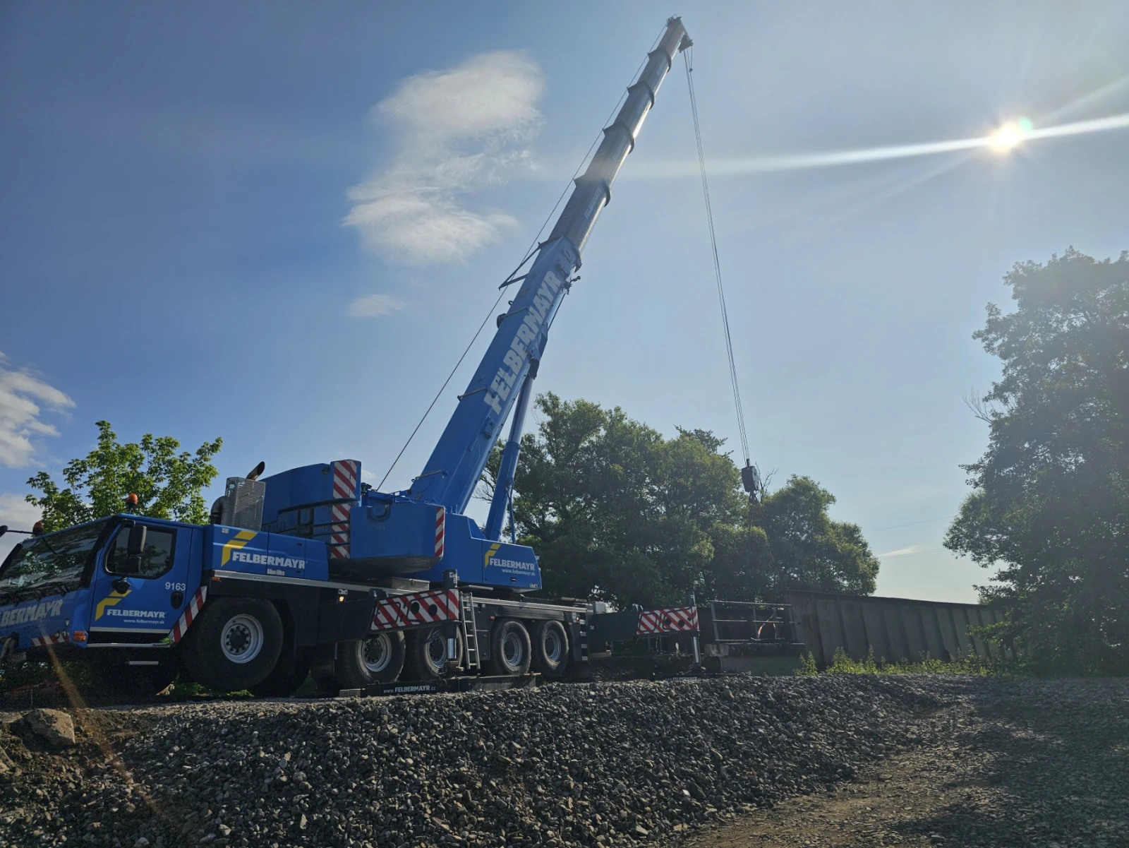 Demontáž železničného mosta Holiša