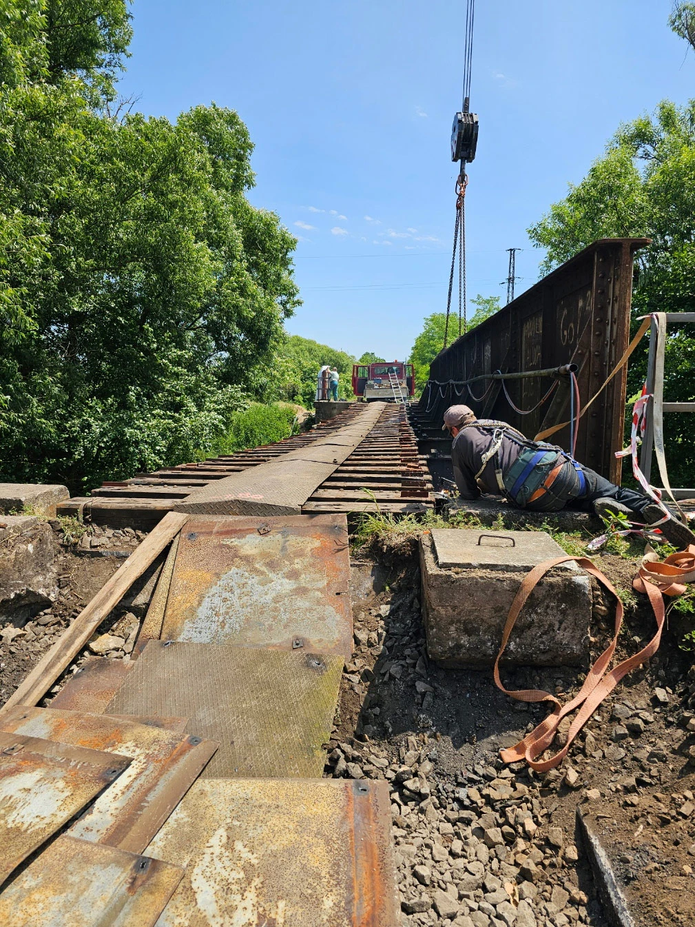 Demontáž železničného mosta Holiša - 4