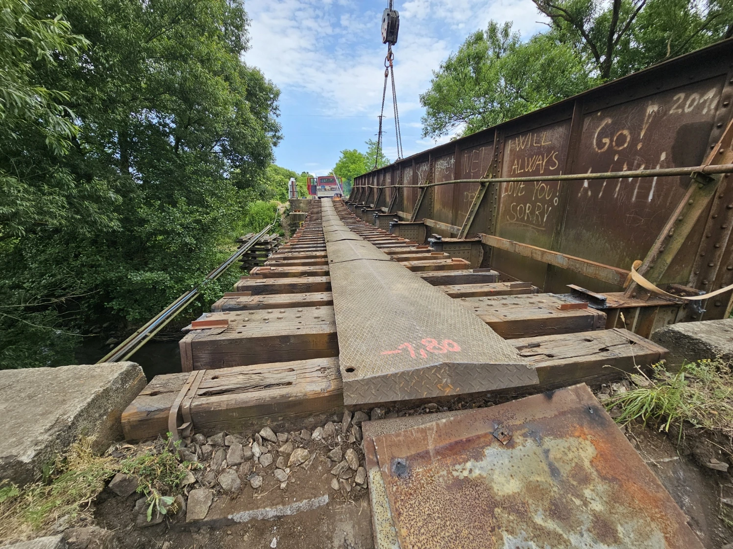 Demontáž železničného mosta Holiša - 5