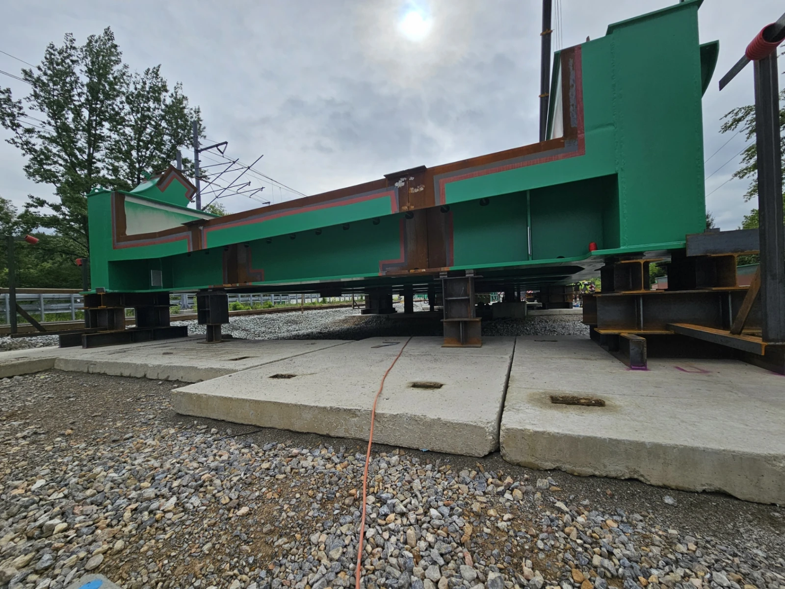 Montáž mosta v Rajčianke - 2