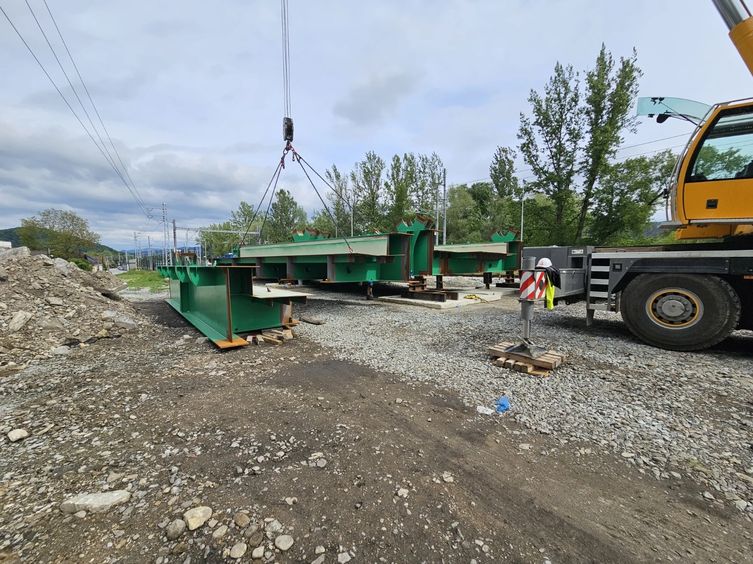 Montáž mosta v Rajčianke - 5