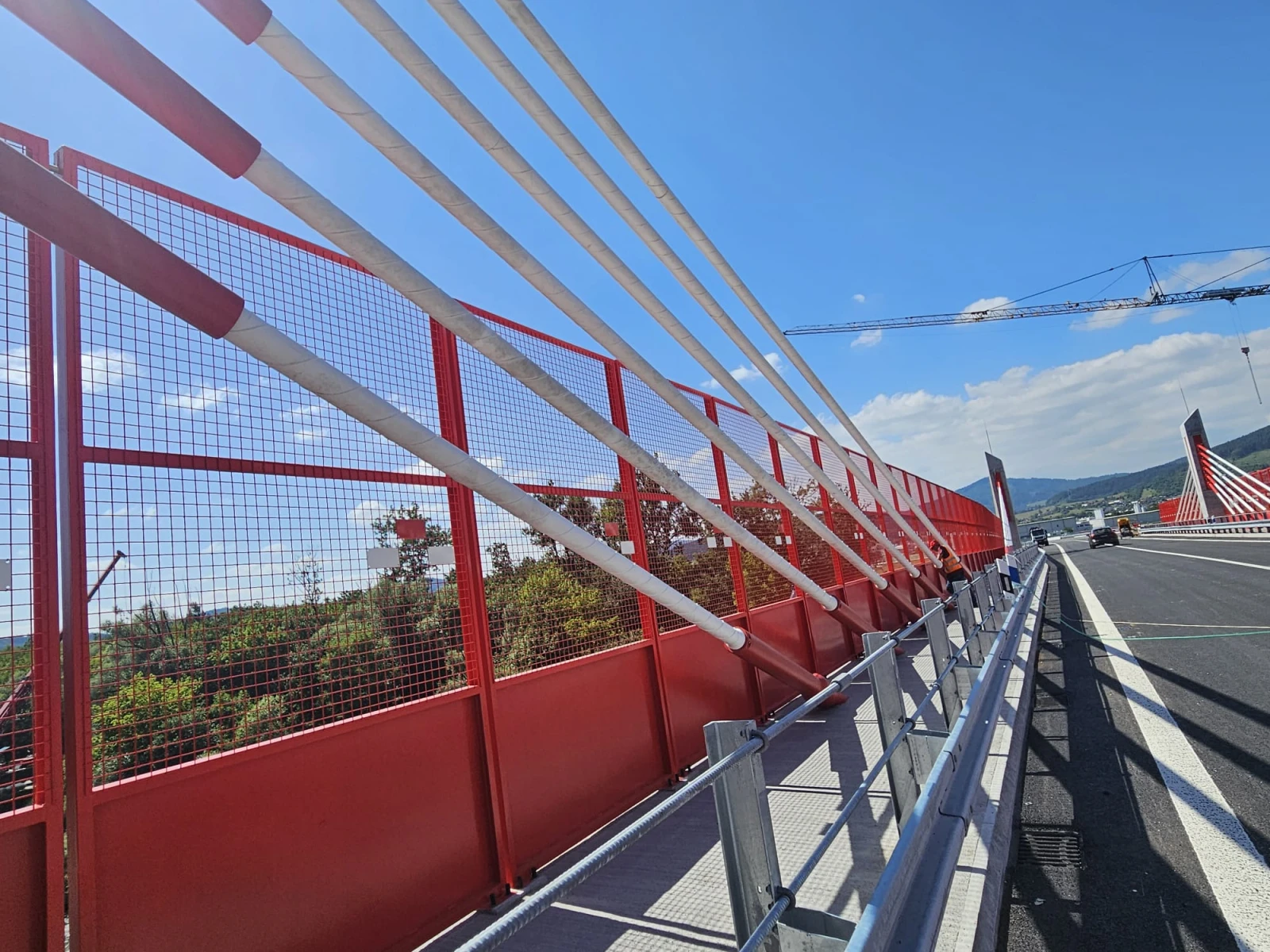 Oceľové prvky k predpetiu mosta - Kysucké Nové Mesto